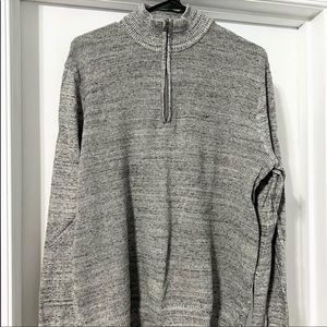 NWOT Michael Kors Sweater Zip Up Quarter Zip Gray Large